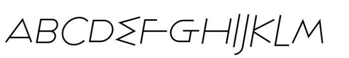 Heraklion Light Italic Font UPPERCASE