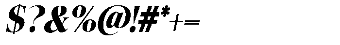 Herald Dongue Italic Font OTHER CHARS