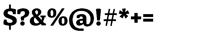 Herald News Bold Font OTHER CHARS