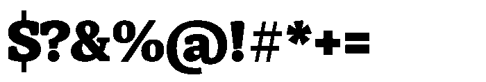 Herald News Extra Bold Font OTHER CHARS