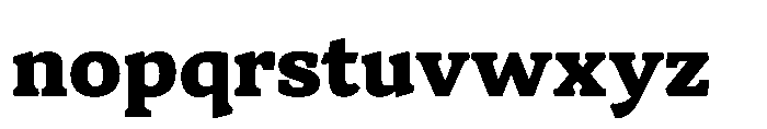 Herald News Extra Bold Font LOWERCASE