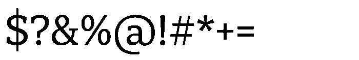 Herald News Regular Font OTHER CHARS