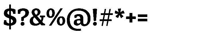 Herald News Semibold Font OTHER CHARS