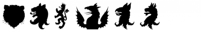 Heraldry Symbols Font UPPERCASE