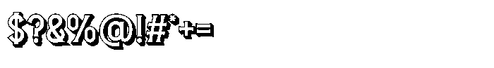 Heralon 3 D Font OTHER CHARS