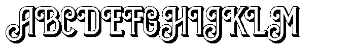 Heralon 3 D Font UPPERCASE