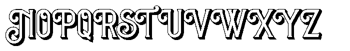 Heralon 3 D Font UPPERCASE