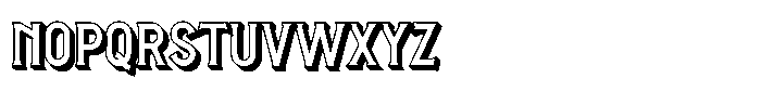 Heralon 3 D Font LOWERCASE