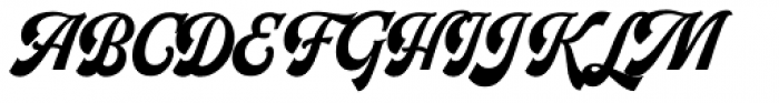 Herchey Script Font UPPERCASE