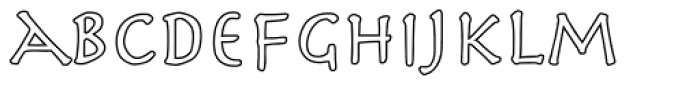 Herculanum Outline Font LOWERCASE