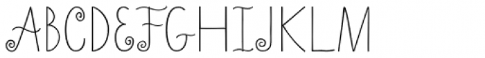 Hercule Light Font UPPERCASE