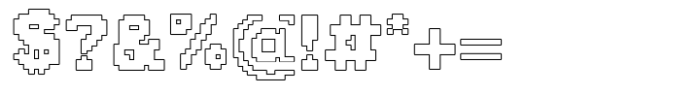 Hercules Pixel Font Outline Font OTHER CHARS