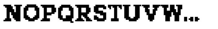 Hercules Pixel Font Regular Font UPPERCASE