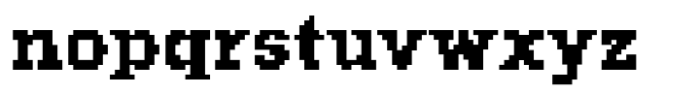 Hercules Pixel Font Regular Font LOWERCASE