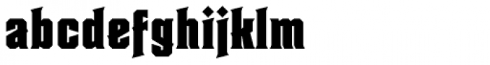 Heretic Black Font LOWERCASE