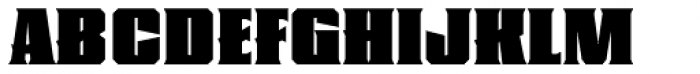 Heretic Extended Font UPPERCASE