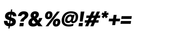 Hergon Grotesk Extra Bold Italic Font OTHER CHARS