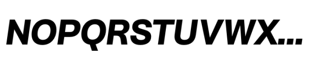 Hergon Grotesk Extra Bold Italic Font UPPERCASE