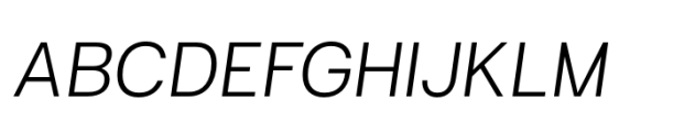 Hergon Grotesk Light Italic Font UPPERCASE