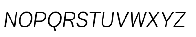Hergon Grotesk Light Italic Font UPPERCASE