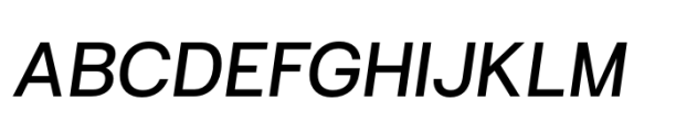 Hergon Grotesk Medium Italic Font UPPERCASE