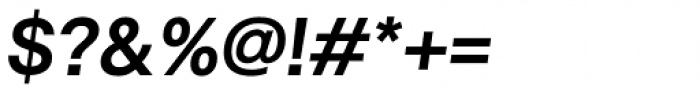 Hergon Grotesk Semi Bold Italic Font OTHER CHARS