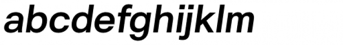 Hergon Grotesk Semi Bold Italic Font LOWERCASE