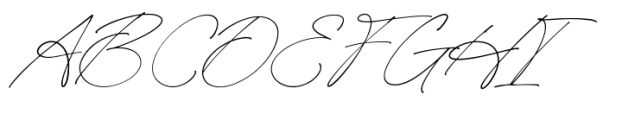 Heritage Signature Regular Font UPPERCASE
