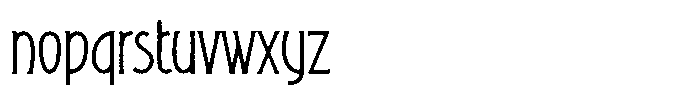 Heritager Rough Font LOWERCASE