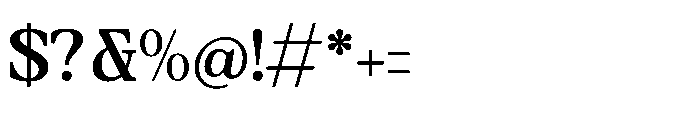 Heritale Aubrey Regular Font OTHER CHARS