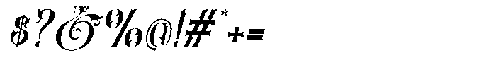 Heritangle Italic Font OTHER CHARS
