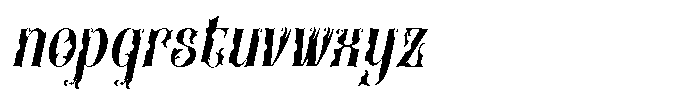 Heritangle Italic Font LOWERCASE