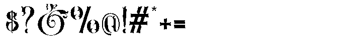 Heritangle Regular Font OTHER CHARS