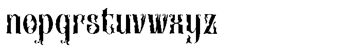 Heritangle Regular Font LOWERCASE