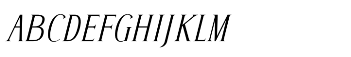 Herits Italic Font UPPERCASE