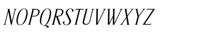 Herits Italic Font UPPERCASE