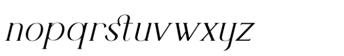 Herits Italic Font LOWERCASE