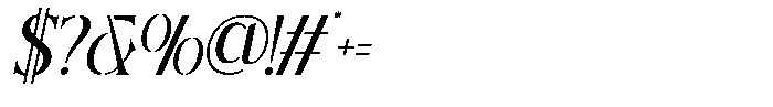 Herjuna Oblique Font OTHER CHARS