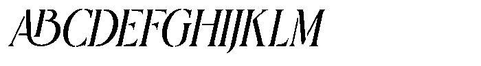 Herjuna Oblique Font UPPERCASE