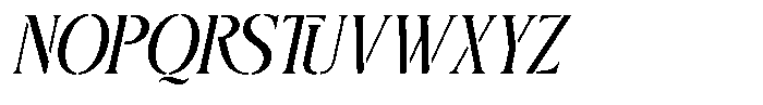 Herjuna Oblique Font UPPERCASE