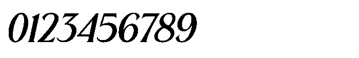 Herkey Slant Italic Font OTHER CHARS
