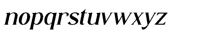 Herkey Slant Italic Font LOWERCASE