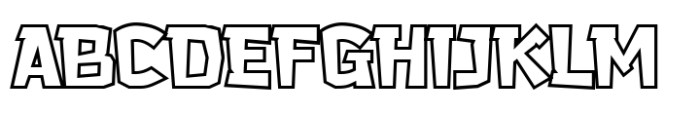 Herloit Outline Font UPPERCASE