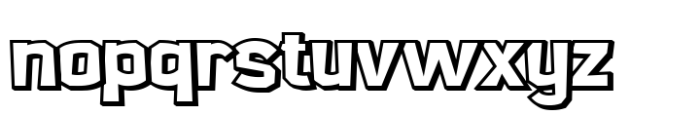 Herloit Shadow Font LOWERCASE