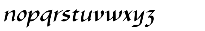 Hermainita Bold Italic Font LOWERCASE