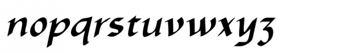Hermainita Extra Bold Italic Font LOWERCASE