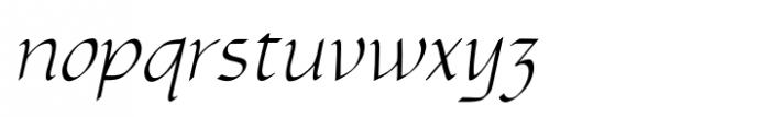 Hermainita Light Italic Font LOWERCASE