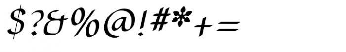 Hermainita Medium Italic Font OTHER CHARS