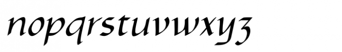 Hermainita Medium Italic Font LOWERCASE