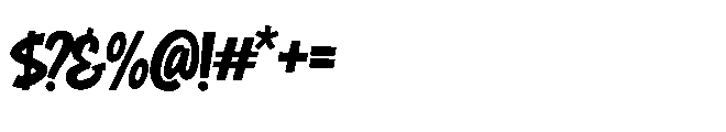 Hero Bump Regular Font OTHER CHARS